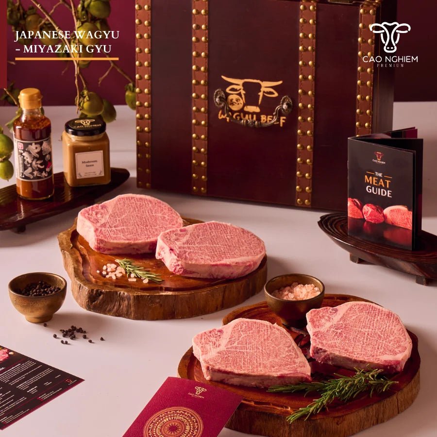 MIYA Gift Box 3 – Premium Japanese Miyazaki Wagyu A5