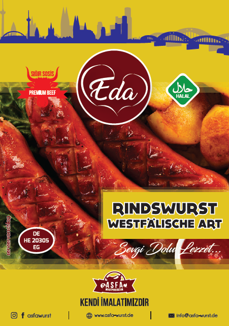 Westfälische Rinderwurst – Halal-Grillwurst